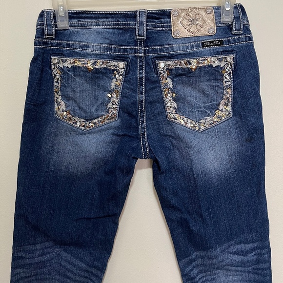 Miss Me Blue Denim Ankle Skinny Jeans Size 29 Style JP8715AK - Picture 1 of 12